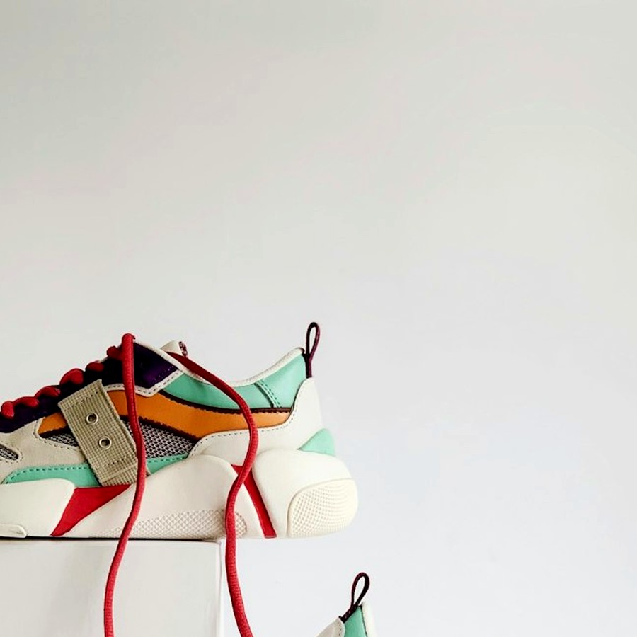 Sneaker chunky de colores lifestyle